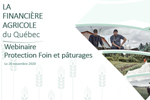 Webinaire Protection d’assurance récolte collective Foin et pâturages