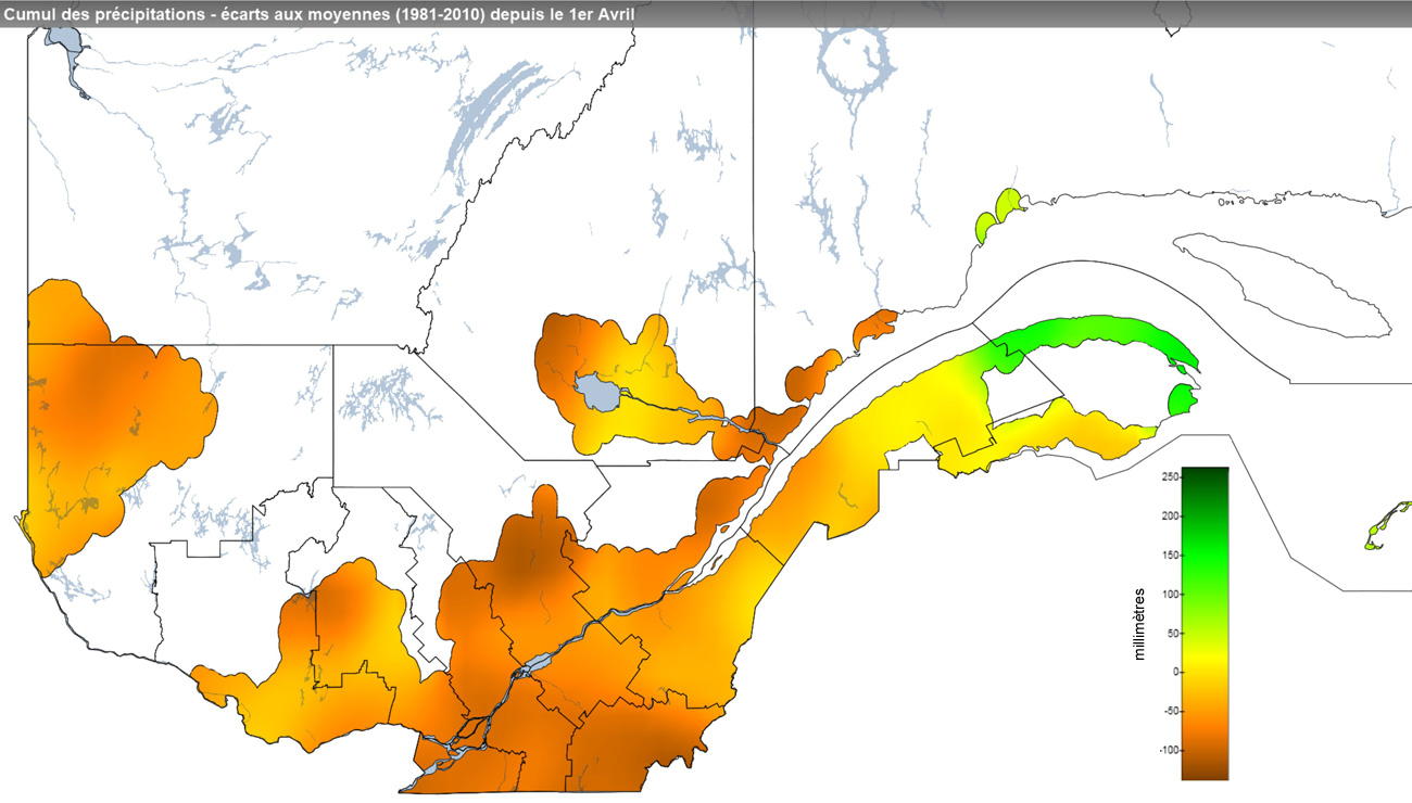 Ce graphique provient du site Agrométéo Québec. Il présente les précipitations (mm) à partir du premier avril jusqu'au 24 novembre 2021. Pour obtenir des informations plus précises, visitez le site d'Agrométéo Québec à partir du lien suivant ce graphique.