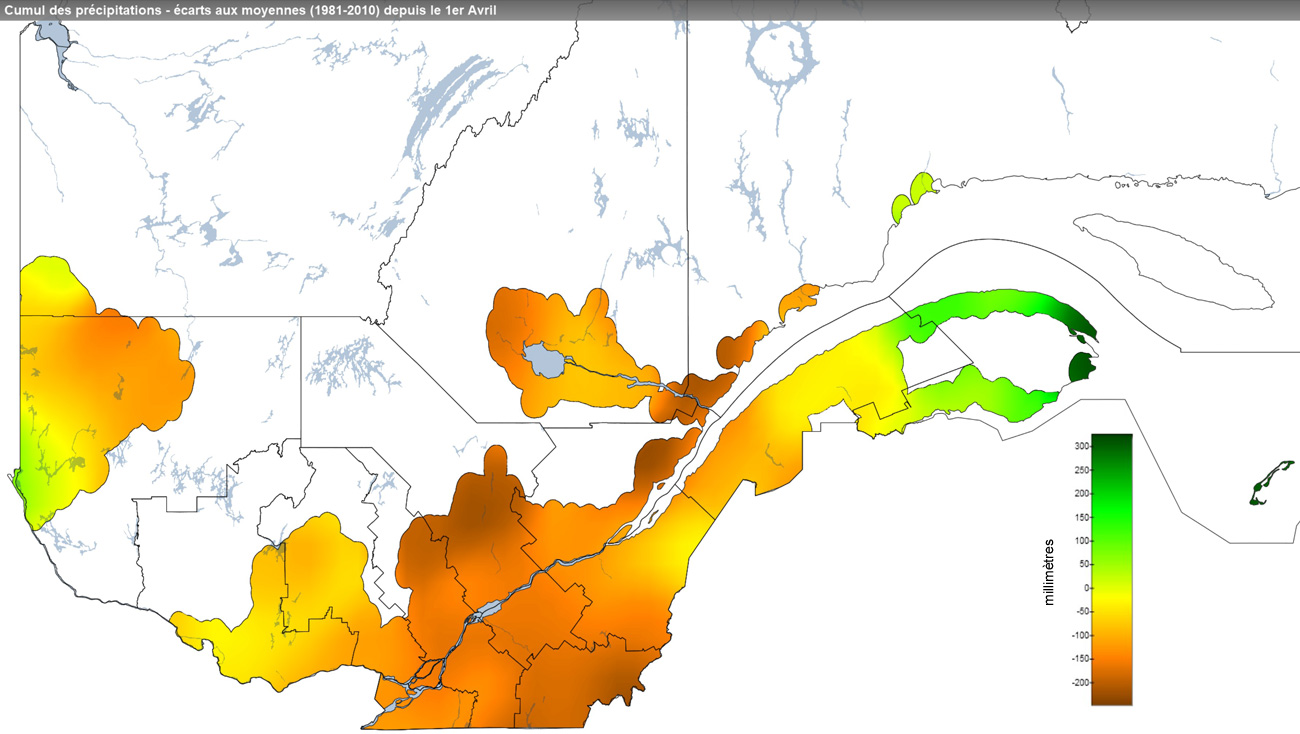 Ce graphique provient du site Agrométéo Québec. Il présente les précipitations (mm) à partir du premier avril jusqu'au 24 novembre 2021. Pour obtenir des informations plus précises, visitez le site d'Agrométéo Québec à partir du lien suivant ce graphique.