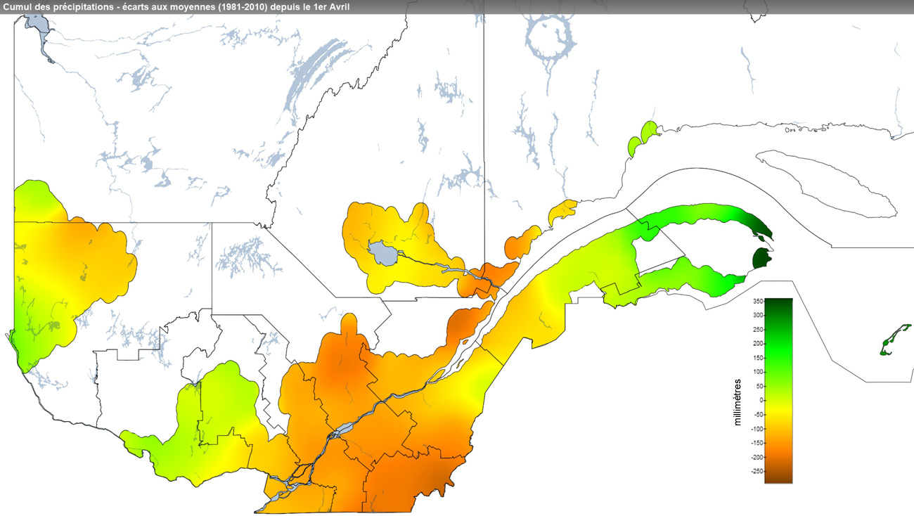 Ce graphique provient du site Agrométéo Québec. Il présente les précipitations (mm) à partir du premier avril jusqu'au 24 novembre 2021. Pour obtenir des informations plus précises, visitez le site d'Agrométéo Québec à partir du lien suivant ce graphique.