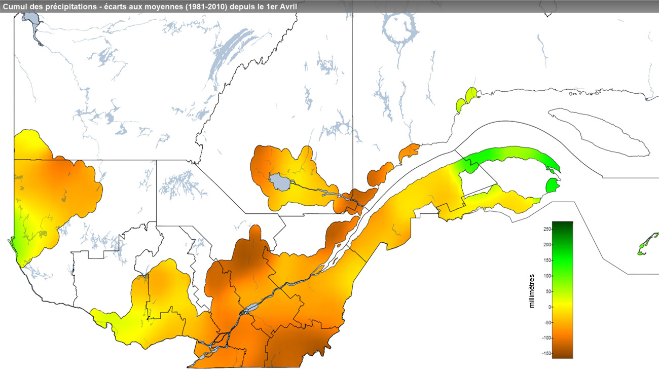 Ce graphique provient du site Agrométéo Québec. Il présente les précipitations (mm) à partir du premier avril jusqu'au 24 novembre 2021. Pour obtenir des informations plus précises, visitez le site d'Agrométéo Québec à partir du lien suivant ce graphique.