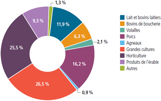 Répartition des contributions gouvernementales du programme Agri-investissement pour l’année de participation 2017