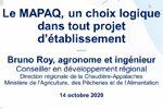 Webinaire Le MAPAQ, un choix logique dans tout projet d’établissement