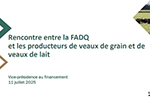 Mesures de soutien en financement – Producteurs de bovins